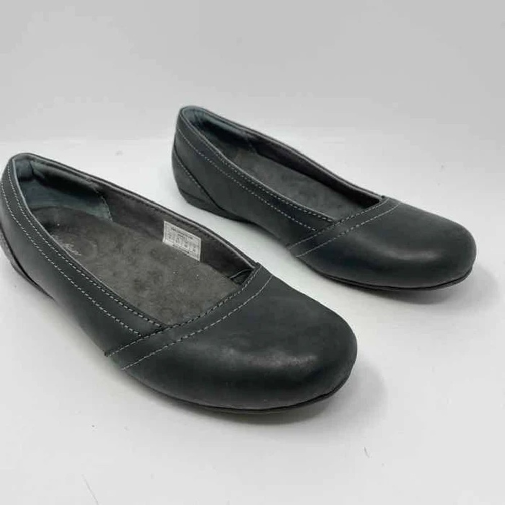 Eddie Bauer Womens Size 9‎ Black Leather Flats
